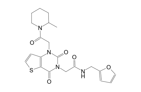 N-(2-furylmethyl)-2-(1-[2-(2-methyl-1-piperidinyl)-2-oxoethyl]-2,4-dioxo-1,4-dihydrothieno[3,2-d]pyrimidin-3(2H)-yl)acetamide
