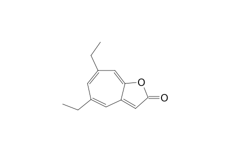 4,6,8-tris(Dehydro)-5,7-diethylcyclohepta[b]furan-2-(2H)-one