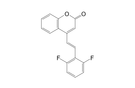 4-(2,6-Difluorostyryl)coumarin