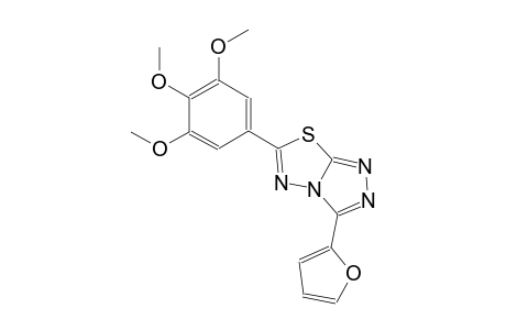 3-(2-furyl)-6-(3,4,5-trimethoxyphenyl)[1,2,4]triazolo[3,4-b][1,3,4]thiadiazole