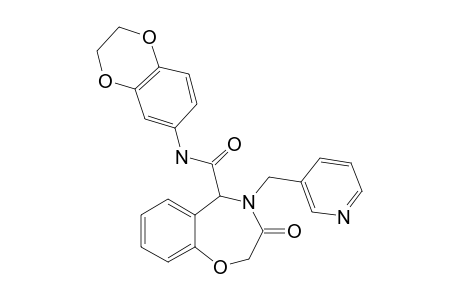 N-(2,3-Dihydrobenzo[B][1,4]dioxin-6-yl)-3-oxo-4-(pyridin-3-ylmethyl)-2,3,4,5-tetrahydrobenzo[F][1,4]oxazepine-5-carboxamide