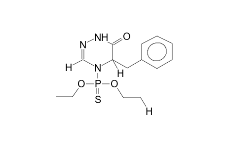 4-DIETHOXYTHIOPHOSPHORYL-5-BENZYL-4,5-DIHYDRO-1,2,4-TRIAZIN-6-ONE