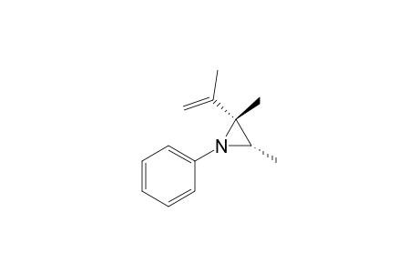 Aziridine, 2,3-dimethyl-2-(1-methylethenyl)-1-phenyl-, cis-