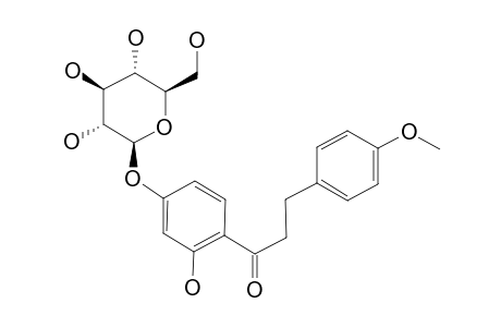 2',4'-DIHYDROXY-4-METHOXYDIHYDROCHALCONE-4'-O-BETA-D-GLUCOPYRANOSIDE