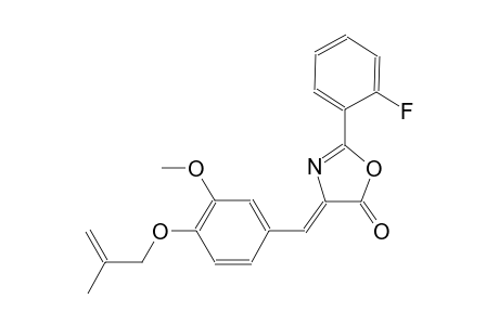 (4Z)-2-(2-fluorophenyl)-4-{3-methoxy-4-[(2-methyl-2-propenyl)oxy]benzylidene}-1,3-oxazol-5(4H)-one