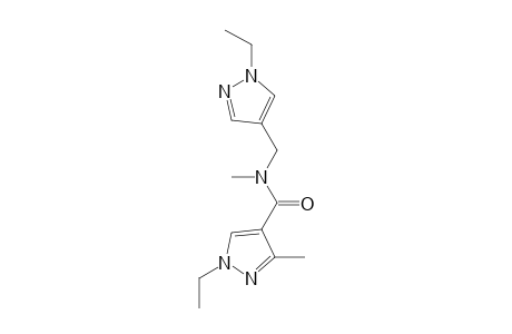 1-Ethyl-N-[(1-ethyl-4-pyrazolyl)methyl]-N,3-dimethyl-4-pyrazolecarboxamide