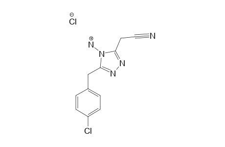 3-PARA-CHLOROBENZYL-4-AMINO-5-CYANOMETHYL-4H-1,2,4-TRIAZOLE-HYDROCHLORIDE