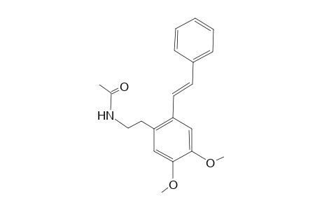 N-{4,5-Dimethoxy-2-[(E)-2-phenyl-1-ethenyl]phenylethyl}acetamide
