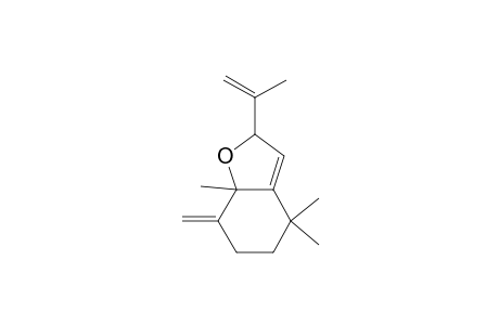 Benzofuran, 2,4,5,6,7,7a-hexahydro-4,4,7a-trimethyl-7-methylene-2-(1-methylethen yl)-