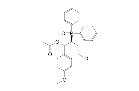 (1R*,2S*)-2-Diphenylphosphinoyl-4-hydroxy-1-(4-methoxyphenyl)butyl acetate