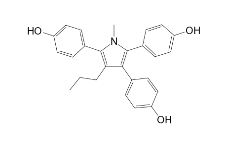 1-Methyl-2,3,5-tris(4-hydroxyphenyl)-4-propyl-1H-pyrrole