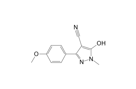 4-Cyano-5-hydroxy-3-(4-methoxyphenyl)-1-methyl-pyrazole