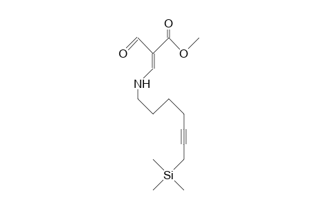 (E)-2-Formyl-3-(7-trimethylsilyl-5-heptynyl-1-amino)-2-propenoic acid, methyl ester