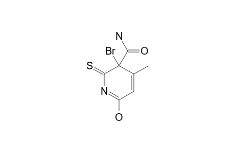 3-BROMO-6-HYDROXY-4-METHYL-2-THIOXO-1,2,3,6-TETRAHYDROPYRIDINE-3-CARBOXAMIDE