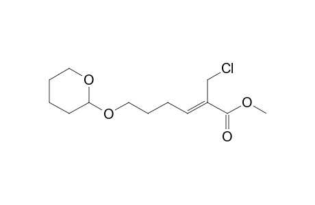 (Z)-6-(tetrahydropyranyloxy)-2-(chloromethyl)-2-hexenoic acid, methyl ester