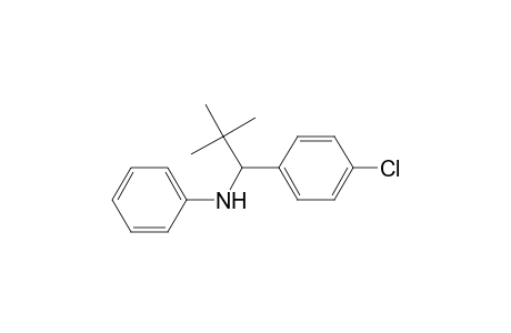 N-[1-(4-chlorophenyl)-2,2-dimethyl-propyl]aniline