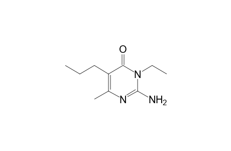 2-Amino-3-ethyl-6-methyl-5-propyl-4-pyrimidinone