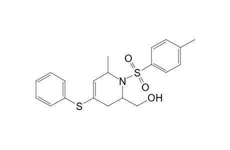 1-Tosyl-2-(hydroxymethyl)-6-methyl-4-(phenylthio)-1,2,3,6-tetrahydropyridine