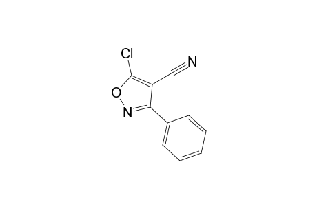 5-Chloranyl-3-phenyl-1,2-oxazole-4-carbonitrile