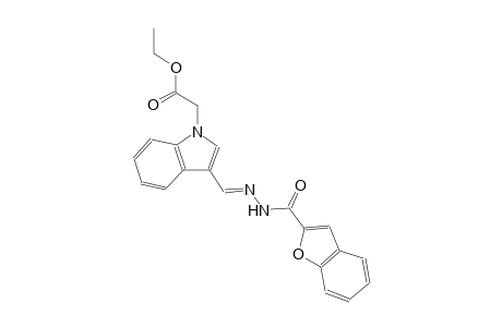 ethyl (3-{(E)-[(1-benzofuran-2-ylcarbonyl)hydrazono]methyl}-1H-indol-1-yl)acetate