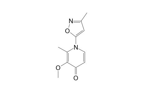 N-(5-METHYL-3-ISOXAZOLYL)-3-METHOXY-2-METHYL-4-PYRIDONE