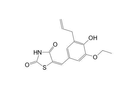 (5E)-5-(3-allyl-5-ethoxy-4-hydroxybenzylidene)-1,3-thiazolidine-2,4-dione