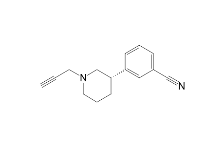 3-[(3S)-1-prop-2-ynyl-3-piperidinyl]benzonitrile