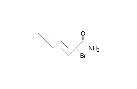 trans-1-Bromo-4-tert-butyl-cyclohexane-1-carboxamide