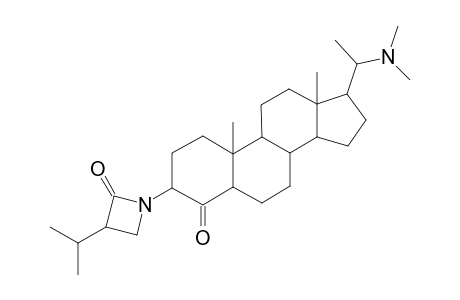 2-Azetidinone, 1-[(3.beta.,5.alpha.,20S)-20-(dimethylamino)-4-oxopregnan-3-yl]-3-(1-methylethyl)-, (3R)-