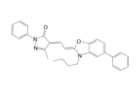 3H-pyrazol-3-one, 4-[2-(3-butyl-5-phenyl-2(3H)-benzoxazolylidene)ethylidene]-2,4-dihydro-5-methyl-2-phenyl-