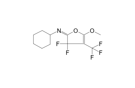 2-METHOXY-3-TRIFLUOROMETHYL-4,4-DIFLUORO-5-CYCLOHEXYLIMINO-2-OXOLENE