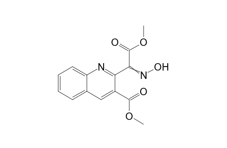 2-Quinolineacetic acid, alpha-(hydroxyimino)-3-(methoxycarbonyl)-, methyl ester