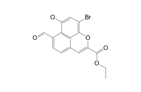 9-BrOMO-2-CARBETHOXY-6-FORMYL-7-HYDROXYNAPHTHO-[1,8-BC]-PYRAN