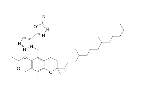 6-ACETOXY-5-[[5-(2-AMINO-1,3,4-OXADIAZOL-5-YL)-1,2,3-TRIAZOL-1-YL]-METHYL]-2,7,8-TRIMETHYL-2-(4,8,12-TRIMETHYLTRIDECYL)-CHROMAN