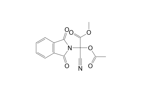 2H-Isoindole-2-acetic acid, .alpha.-(acetyloxy)-.alpha.-cyano-1,3-dihydro-1,3-dioxo-, methyl ester, (.+-.)-