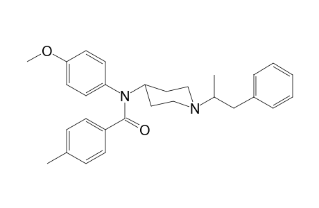 N-4-Methoxyphenyl-N-[1-(1-phenylpropan-2-yl)piperidin-4-yl]-4-methylbenzamide