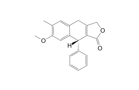 2-Methyl-5-phenyl-3-methoxy-6-oxo-tetrahydro-furo[3',4' : 6,7]naphthalene