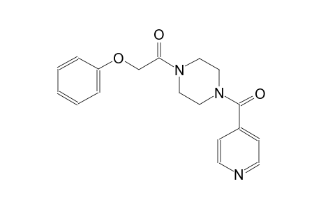 1-isonicotinoyl-4-(phenoxyacetyl)piperazine