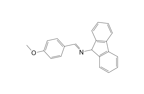 9H-Fluoren-9-amine, N-[(4-methoxyphenyl)methylene]-