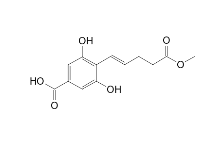 (3,5-Dihydroxy-4-pent-4'-enoyl-1'-oxymethyl benzoic acid