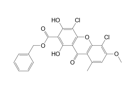 Benzyl 4,5-dichloro-1,3-dihydroxy-6-methoxy-8-methyl-9-oxo-9H-xanthen-2-carboxylate