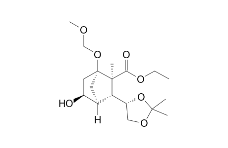 Ethyl (1R,2S,3R,4S,5S)-5-hydroxy-3-((S)-2,2,dimethyl[1,3]dioxolan-4-yl)-1-methoxymethoxy-2-methylbicyclo[2.2.1]heptane-2-carboxylate