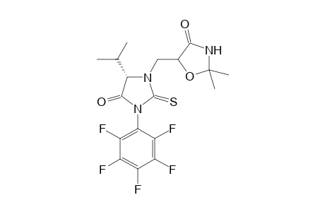 N-(2,2-dimethyl-4-oxazolidinonylmethyl)valine-pentafluorophenylthiohydantoin