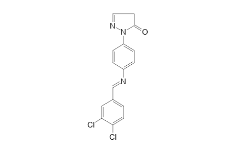 1-{p-[(3,4-DICHLOROBENZYLIDENE)AMINO]PHENYL}-2-PYRAZOLIN-5-ONE