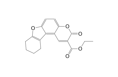 3H-benzofuro[3,2-f][1]benzopyran-2-carboxylic acid, 8,9,10,11-tetrahydro-3-oxo-, ethyl ester