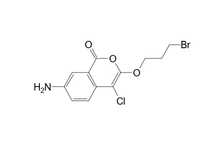 7-Amino-3-(3-bromopropoxy)-4-chloro-2-benzopyran-1-one