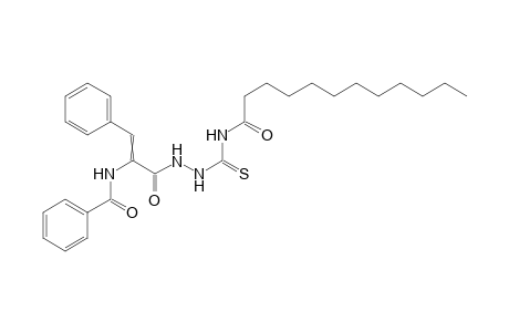 1-(2-Benzamido-3-phenylacryloyl)-4-dodecanoylthiosemicarbazide