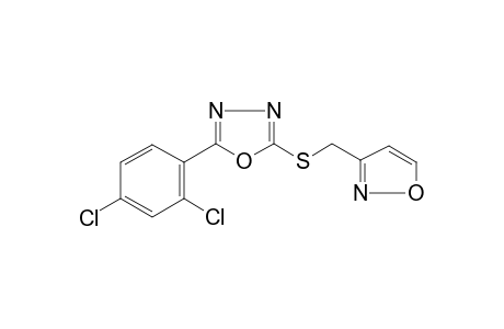 2-(2,4-dichlorophenyl)-5-(1,2-oxazol-3-ylmethylsulfanyl)-1,3,4-oxadiazole