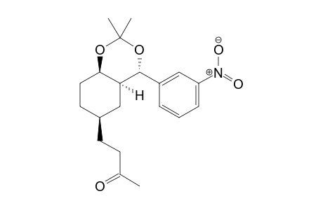4-((4S,4aS,6R,8aS)-2,2-dimethyl-4-(3-nitrophenyl)hexahydro-4H-benzo[d][1,3]dioxin-6-yl)butan-2-one