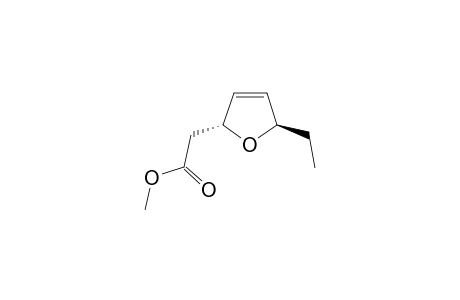 Methyl (2'SR,5'SR)-(5'-ethyl-2',5'-dihydrofuran-2'-yl)acetate